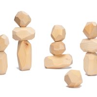 12 Teniques Natural - piedras de madera
