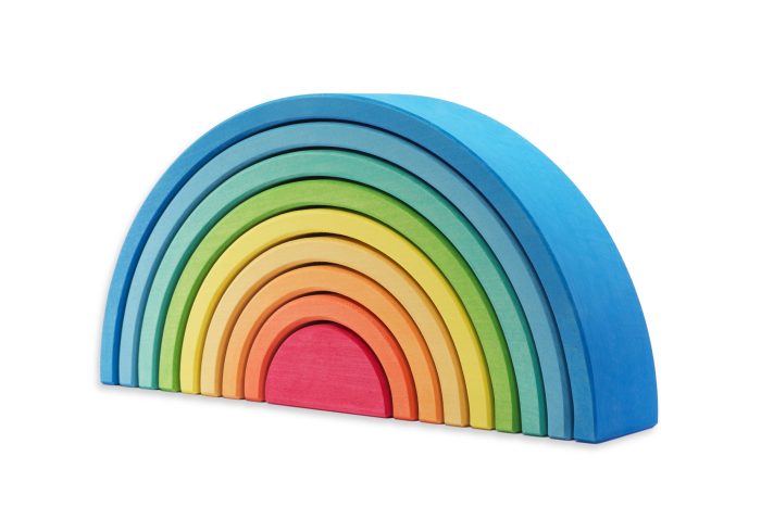 Arcoíris 9 piezas Azul