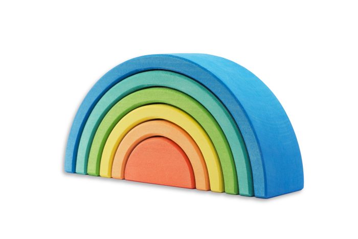 Arcoíris 6 piezas Azul