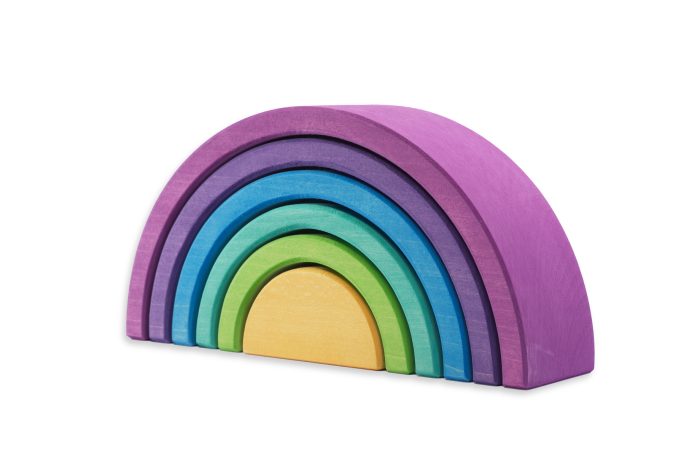Arcoíris 6 piezas Púrpura